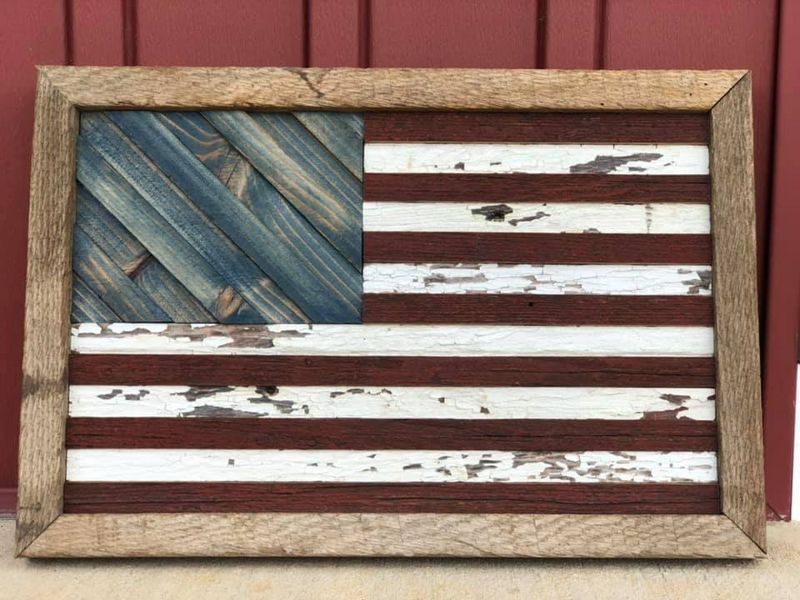 Barnwood American Flag