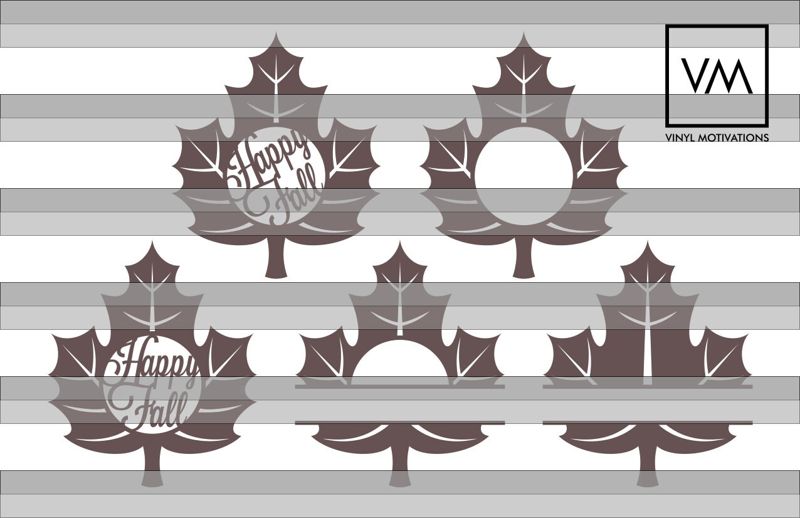 Leaf Monogram Happy Fall / Custom (Happy Fall, 12")